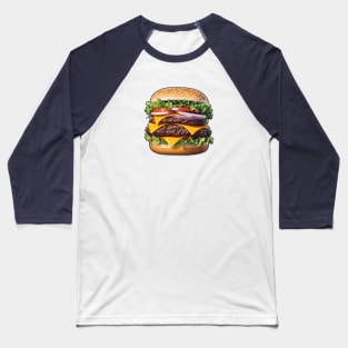 Double cheese burger lover Baseball T-Shirt